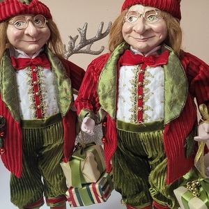 Pair of  ABSOLUTELY Gorgeous Christmas Elves